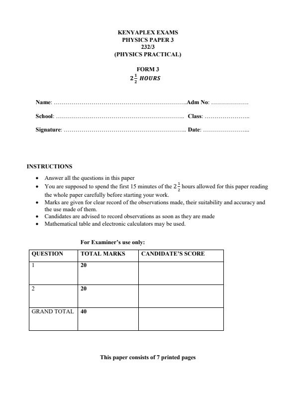 Preview page Form-3-Physics-Paper-3-End-Term-3-Exam-2026_7063_0.jpg