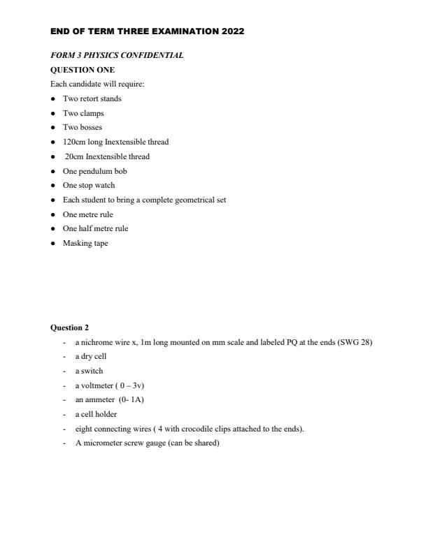 Preview page Form-3-Physics-Paper-3-End-of-Term-3-Examination-2022-Confidential-Paper_1144_0.jpg