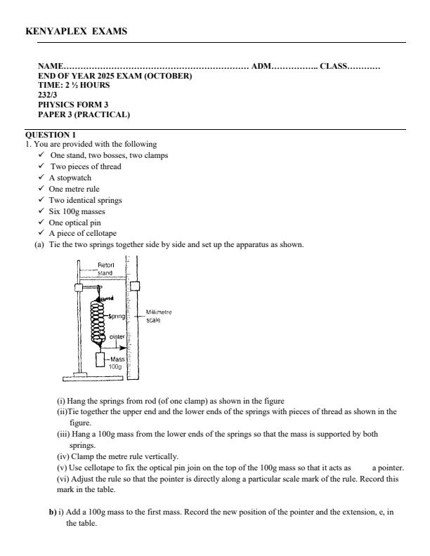 Preview page Form-3-Physics-Paper-3-End-of-Term-3-Examination-2025_4769_0.jpg