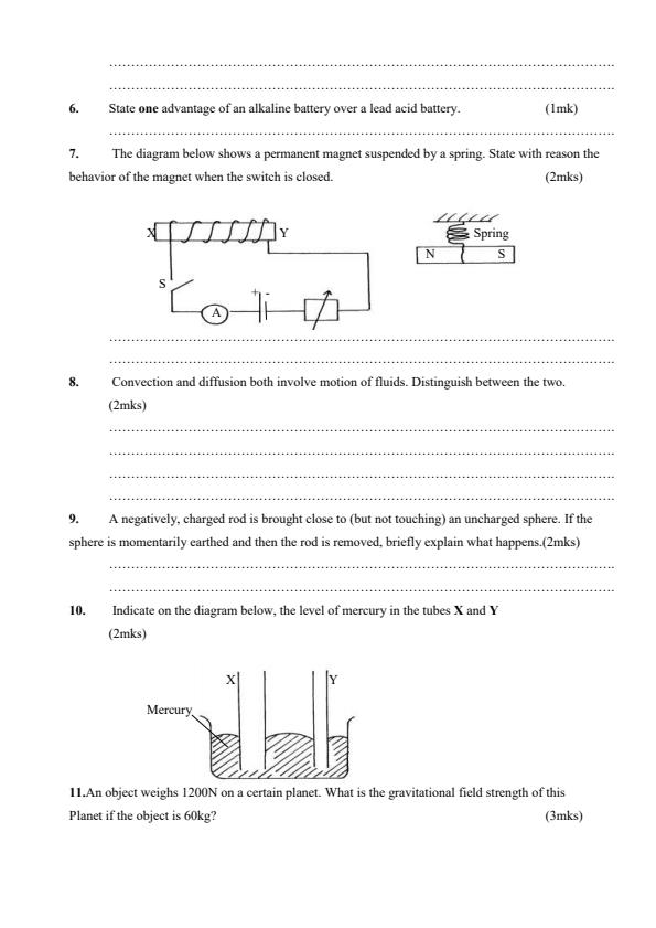 Preview page Form-3-Physics-Term-1-Opener-Exam-2026_4901_1.jpg