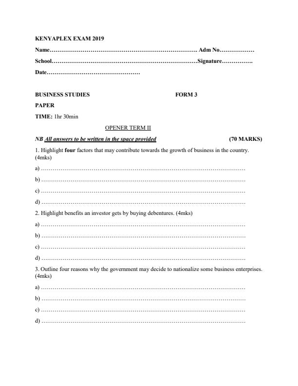 Preview page Form-3-Term-2-Business-Studies-Opener-Exam-2019_133_0.jpg