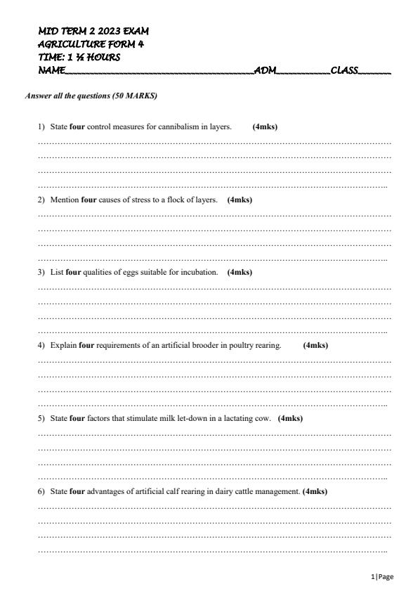 Preview page Form-4-Agriculture-Mid-Term-2-Exam-2023_1669_0.jpg