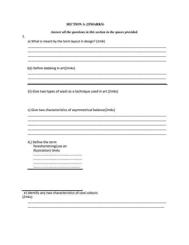 Preview page Form-4-Art-and-Design-Paper-1-End-Term-1-Exam-2026_5479_1.jpg