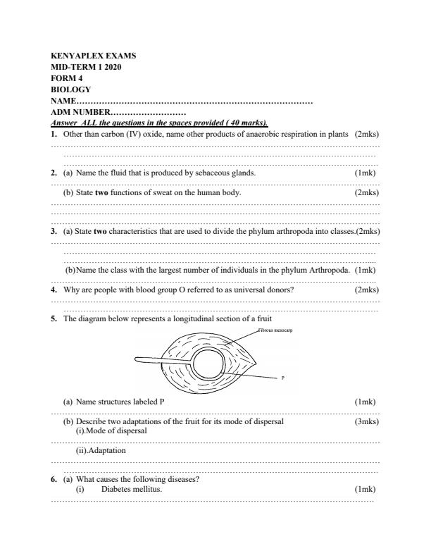 Preview page Form-4-Biology-Mid-Term-1-Examination-2020_549_0.jpg