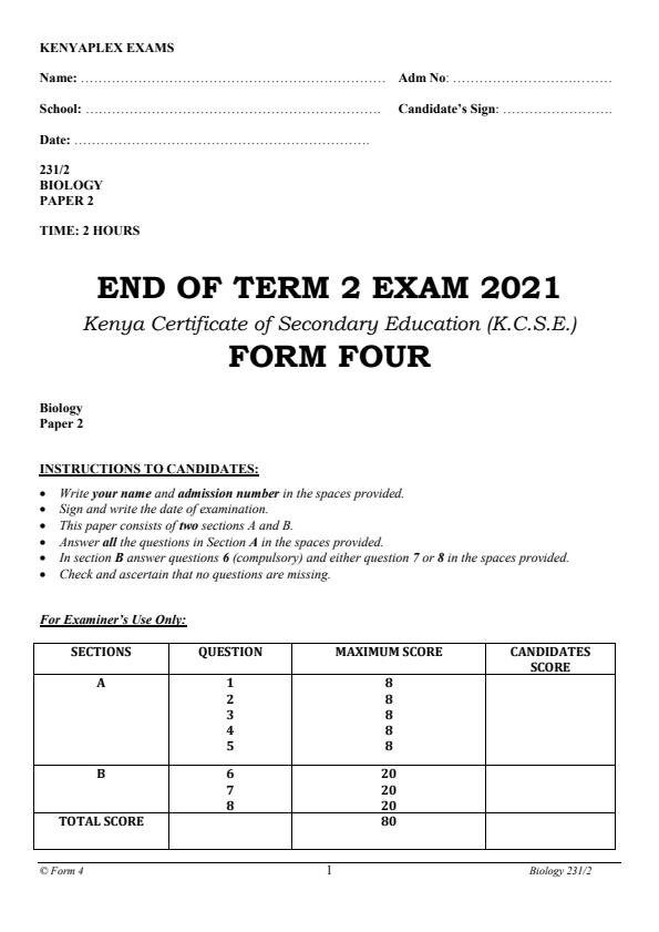 Preview page Form-4-Biology-Paper-2-End-of-Term-2-Exam-Year-2021_1026_0.jpg