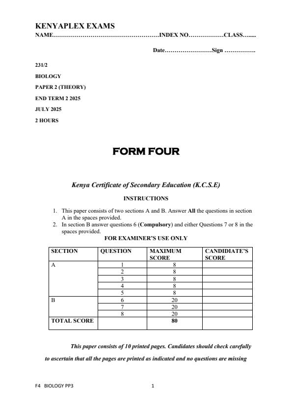 Preview page Form-4-Biology-Paper-2-End-of-Term-2-Examination-2025_4289_0.jpg