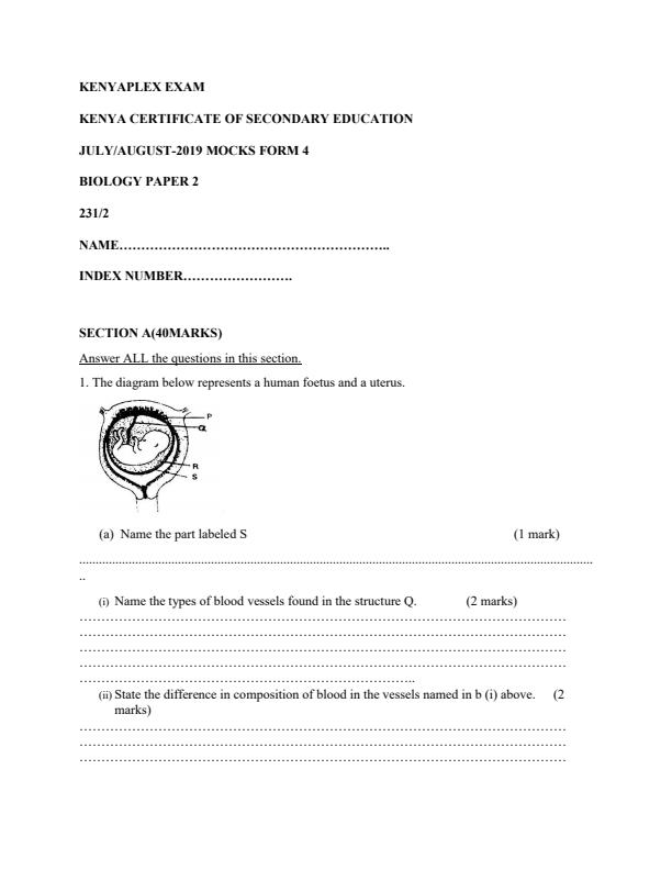Preview page Form-4-Biology-Paper-2-Mock-Exams-Term-2-2019_214_0.jpg