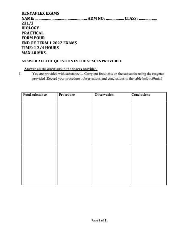 Preview page Form-4-Biology-Paper-3-End-of-Term-1-Examination-2022_1214_0.jpg