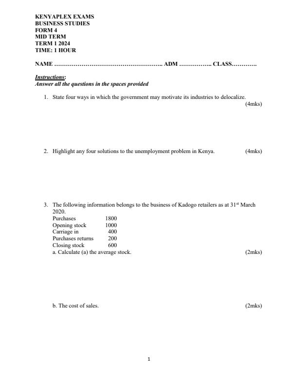 Preview page Form-4-Business-Studies-Mid-Term-1-Examination-2024_2050_0.jpg