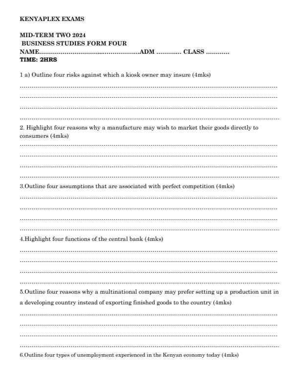 Preview page Form-4-Business-Studies-Mid-Term-2-Examination-2024_2527_0.jpg