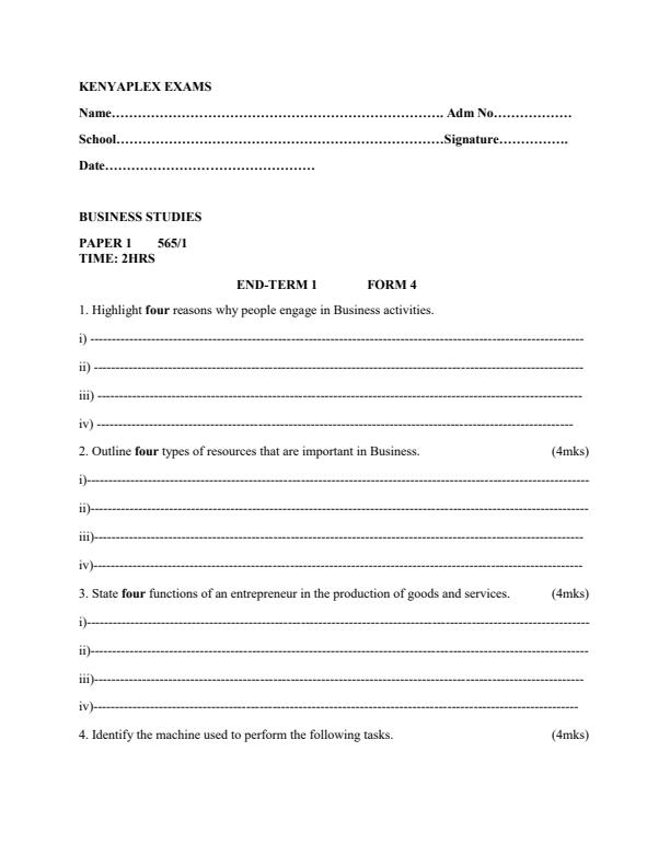 Preview page Form-4-Business-Studies-Paper-1-End-of-Term-1-Examination-2022_1232_0.jpg