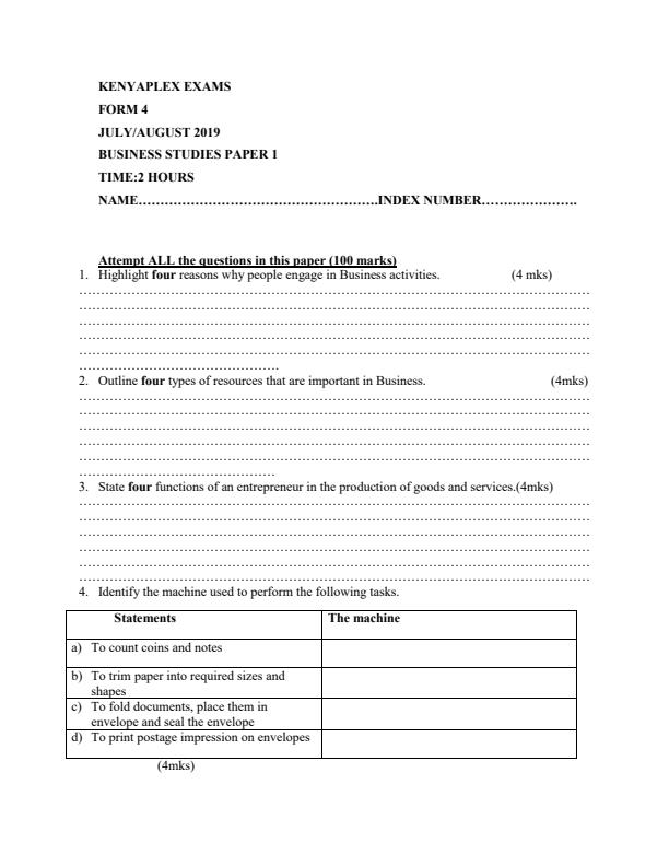 Preview page Form-4-Business-Studies-Paper-1-Mock-Exams-Term-2-2019_187_0.jpg