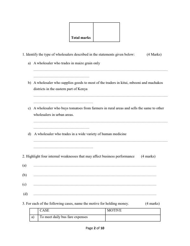 Preview page Form-4-Business-Studies-Paper-1-Term-2-Opener-Exam-2026_5732_1.jpg