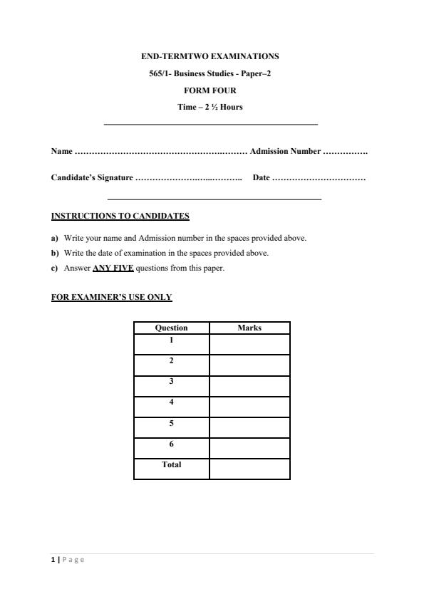 Preview page Form-4-Business-Studies-Paper-2-End-of-Term-2-Exam-2023_1725_0.jpg