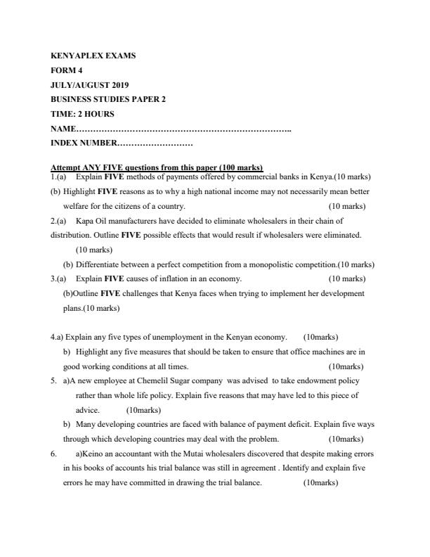 Preview page Form-4-Business-Studies-Paper-2-Mock-Exams-2019_188_0.jpg