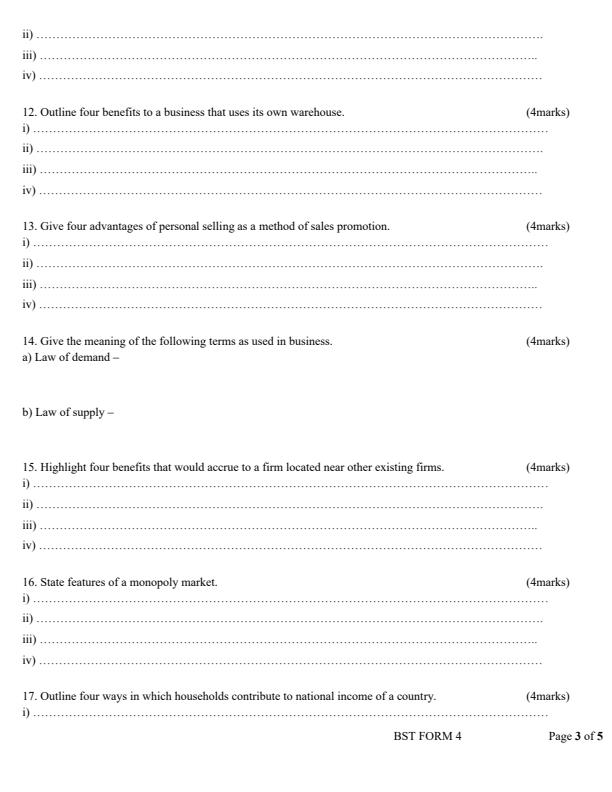 Preview page Form-4-Business-Studies-Term-2-Opener-Exam-2024_2373_2.jpg