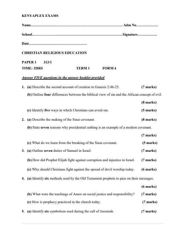 Preview page Form-4-CRE-Paper-1-End-of-Term-1-Examination-2022_1222_0.jpg