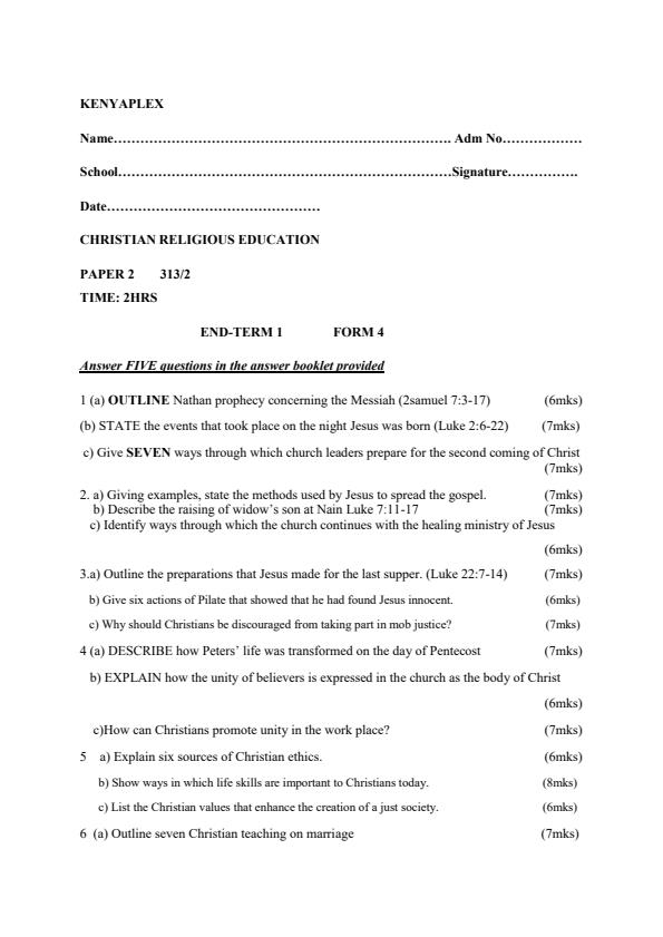 Preview page Form-4-CRE-Paper-2-End-Term-1-2021-Exam_854_0.jpg