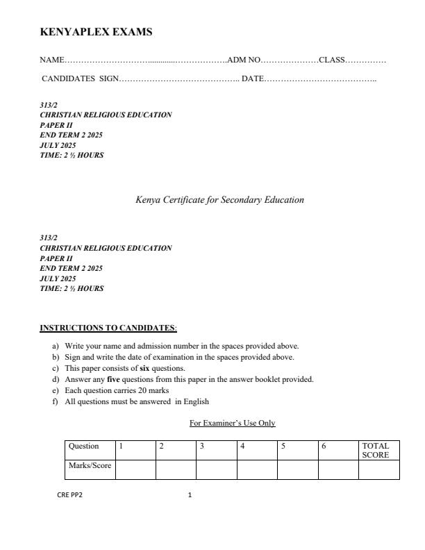 Preview page Form-4-CRE-Paper-2-End-of-Term-2-Examination-2025_4299_0.jpg