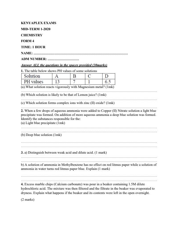 Preview page Form-4-Chemistry-Mid-Term-1-Examination-2020_556_0.jpg
