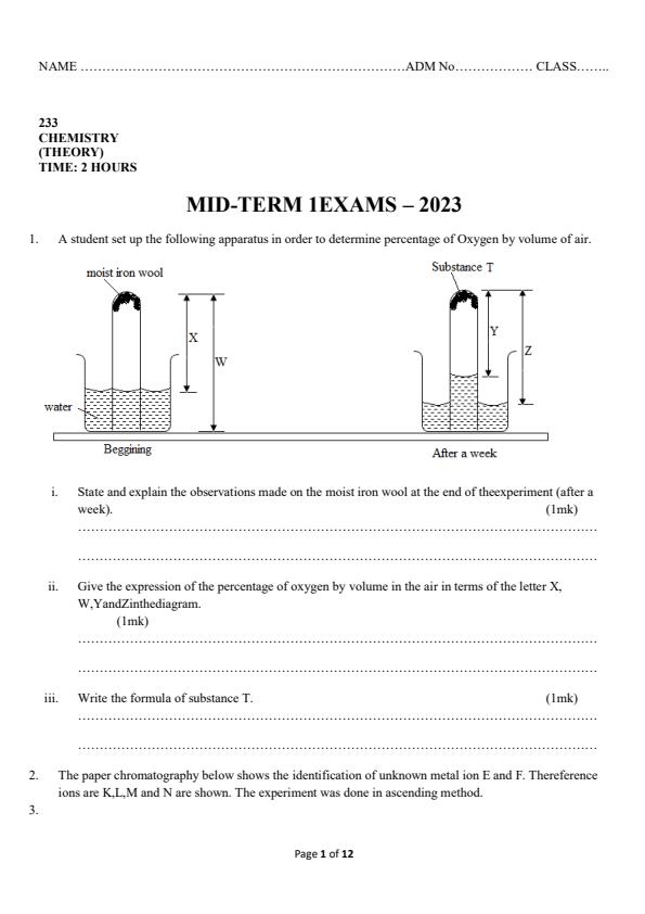 Preview page Form-4-Chemistry-Mid-Term-1-Examination-2023_1431_0.jpg
