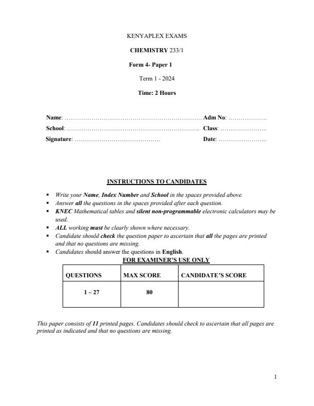 Preview page Form-4-Chemistry-Paper-1-End-of-Term-1-Examination-2024_2259_0.jpg