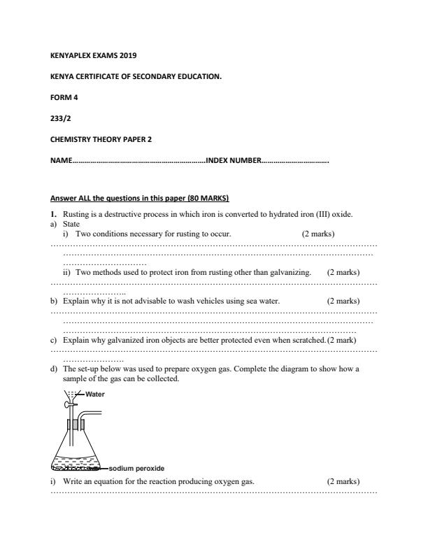 Preview page Form-4-Chemistry-Paper-2-Term-2-Mock-Exams-2019_191_0.jpg