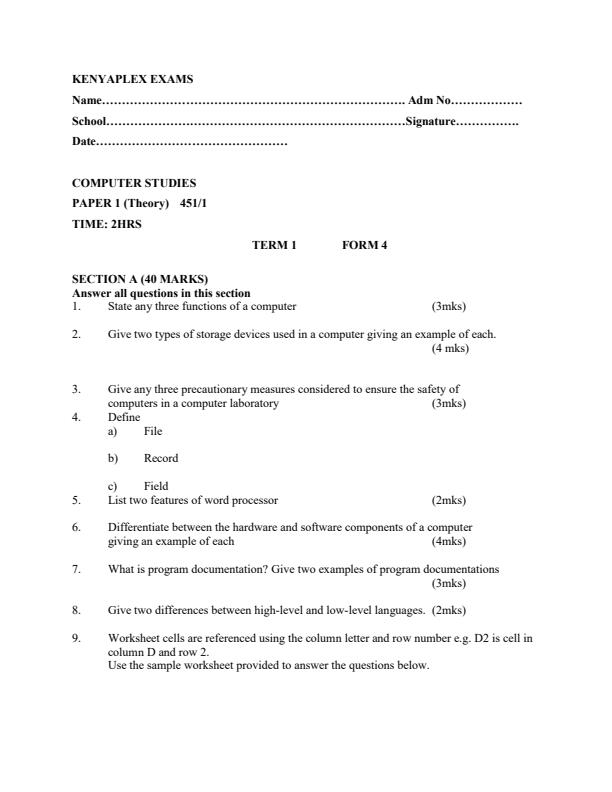 Preview page Form-4-Computer-Studies-Paper-1-End-of-Term-1-Examination-2022_1241_0.jpg