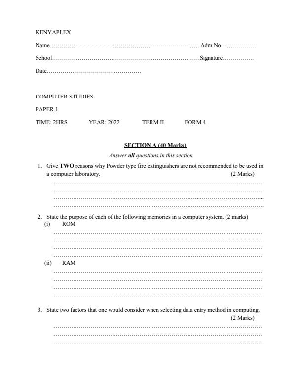 Preview page Form-4-Computer-Studies-Paper-1-End-of-Term-2-Examination-2022_1265_0.jpg