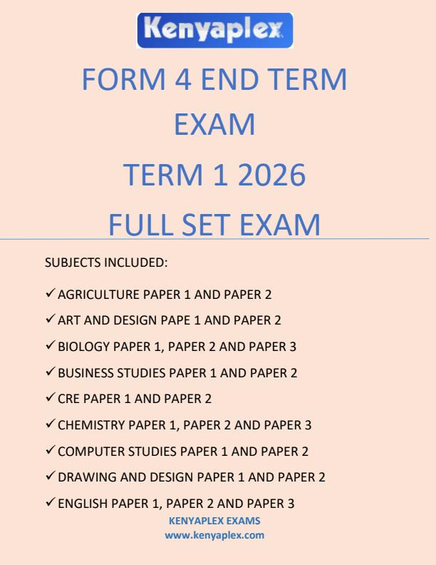 Preview page Form-4-End-Term-Exams-Term-1-2026--Full-Set_5517_0.jpg