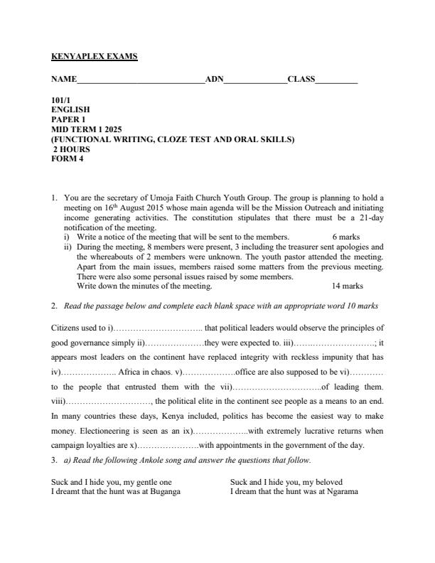 Preview page Form-4-English-Mid-Term-1-Exam-2025_3700_0.jpg