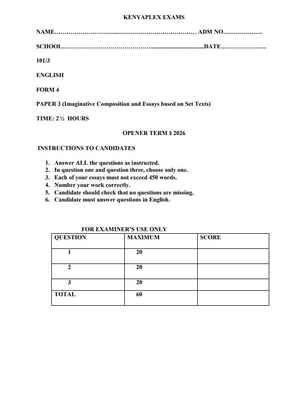 Preview page Form-4-English-Paper-3-Term-3-Opener-Exam-2026_6673_0.jpg