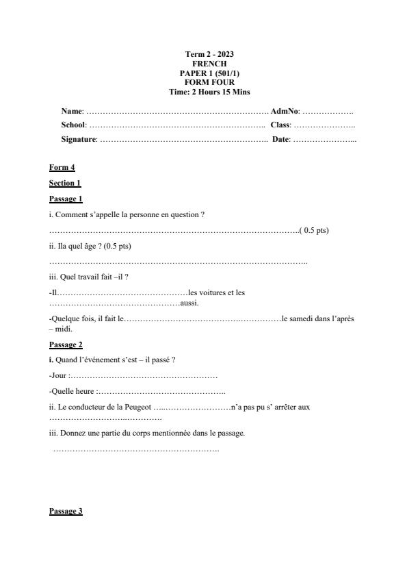 Preview page Form-4-French-Paper-1-End-of-Term-2-Examination-2023_1761_0.jpg