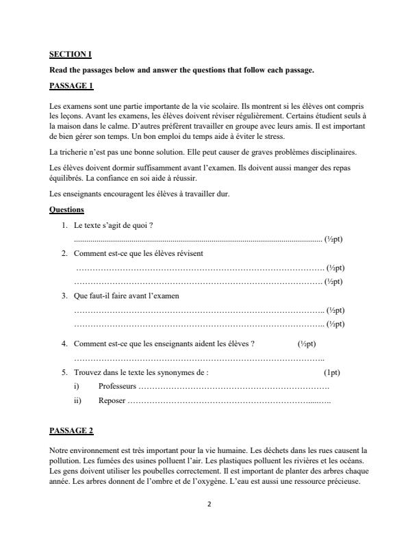Preview page Form-4-French-Paper-2-Term-2-Opener-Exam-2026_5745_1.jpg