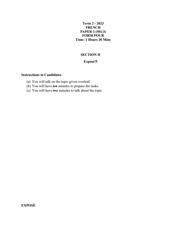Preview page Form-4-French-Paper-3-End-of-Term-2-Examination-2023_1763_0.jpg