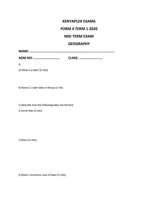 Preview page Form-4-Geography-Mid-Term-1-Examination-2020_559_0.jpg