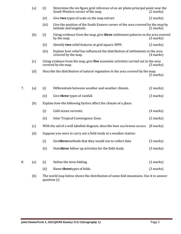 Preview page Form-4-Geography-Paper-1-End-Term-1-Examination-2023_1531_2.jpg