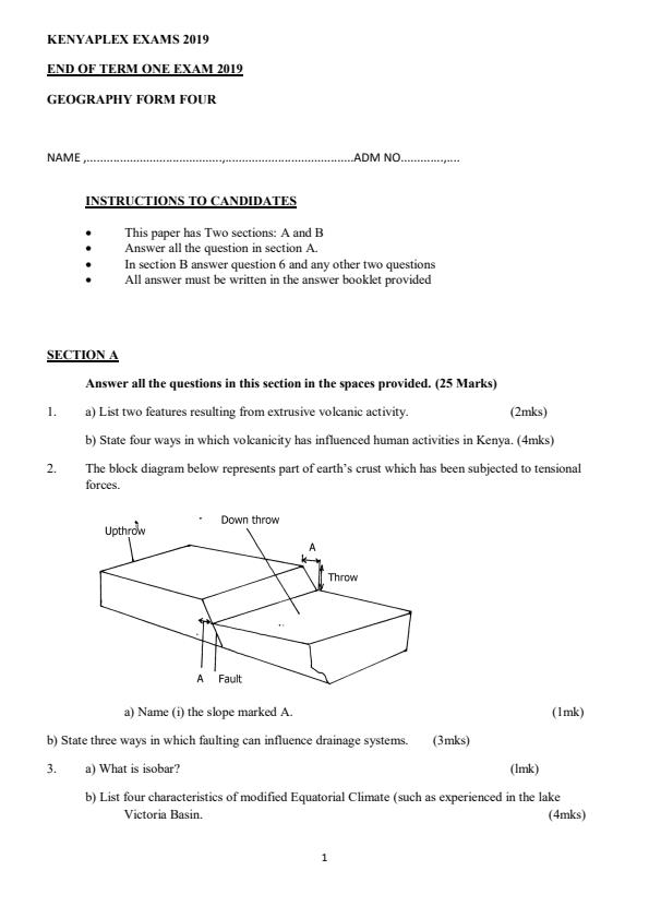 Preview page Form-4-Geography-Paper-1-End-of-Term-1-Examination-2019_53_0.jpg