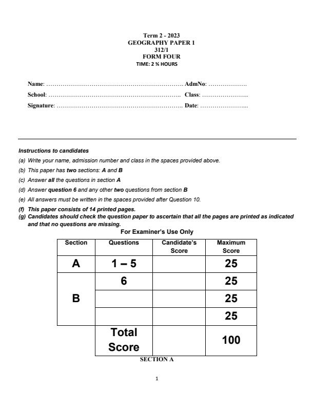 Preview page Form-4-Geography-Paper-1-End-of-Term-2-Examination-2023_1741_0.jpg