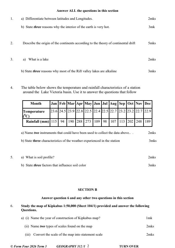 Preview page Form-4-Geography-Paper-1-Term-3-Opener-Exam-2026_6664_1.jpg
