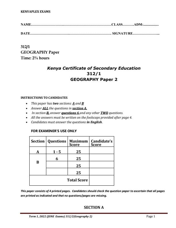 Preview page Form-4-Geography-Paper-2-End-of-Term-1-Examination-2022_1197_0.jpg