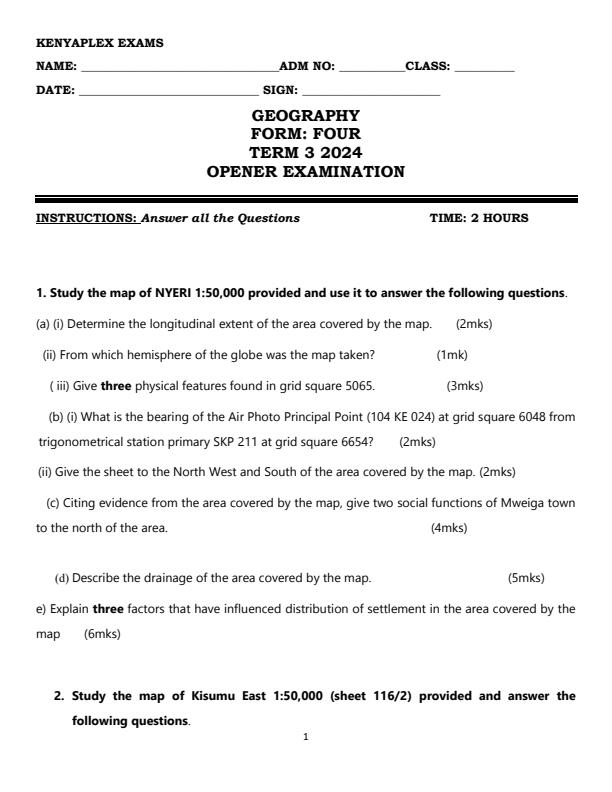 Preview page Form-4-Geography-Term-3-Opener-Exam-2024_3016_0.jpg