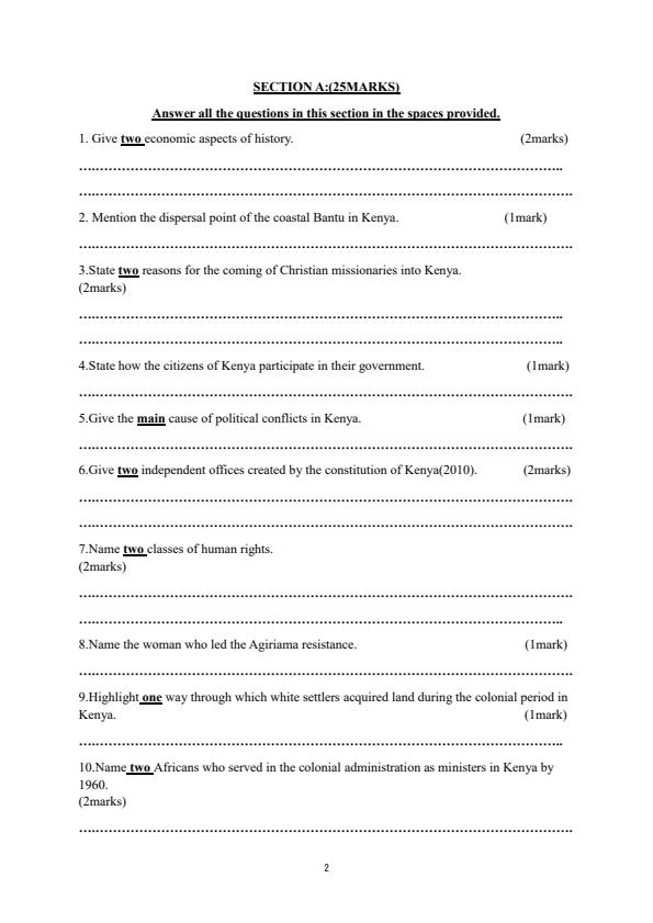 Preview page Form-4-History--Government-Paper-1-Term-3-Opener-Exam-2026_6662_1.jpg