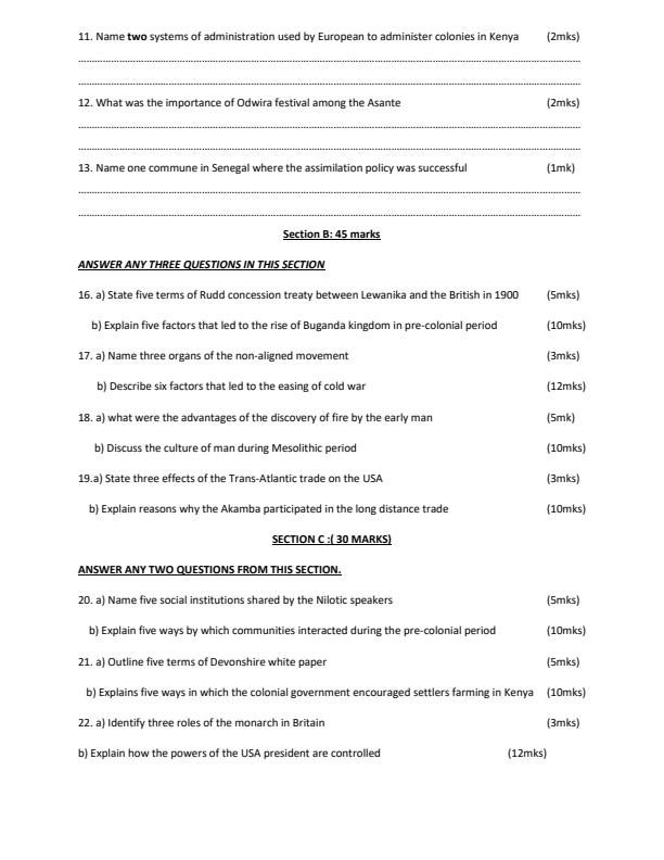 Preview page Form-4-History-and-Government-Mid-Term-1-Exam-2026_5294_1.jpg