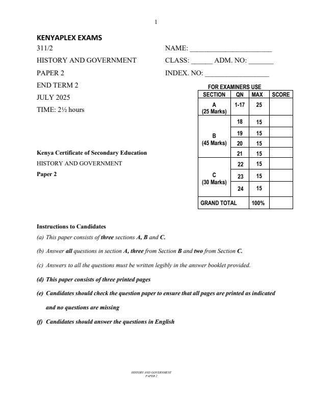 Preview page Form-4-History-and-Government-Paper-2-End-of-Term-2-Examination-2025_4306_0.jpg