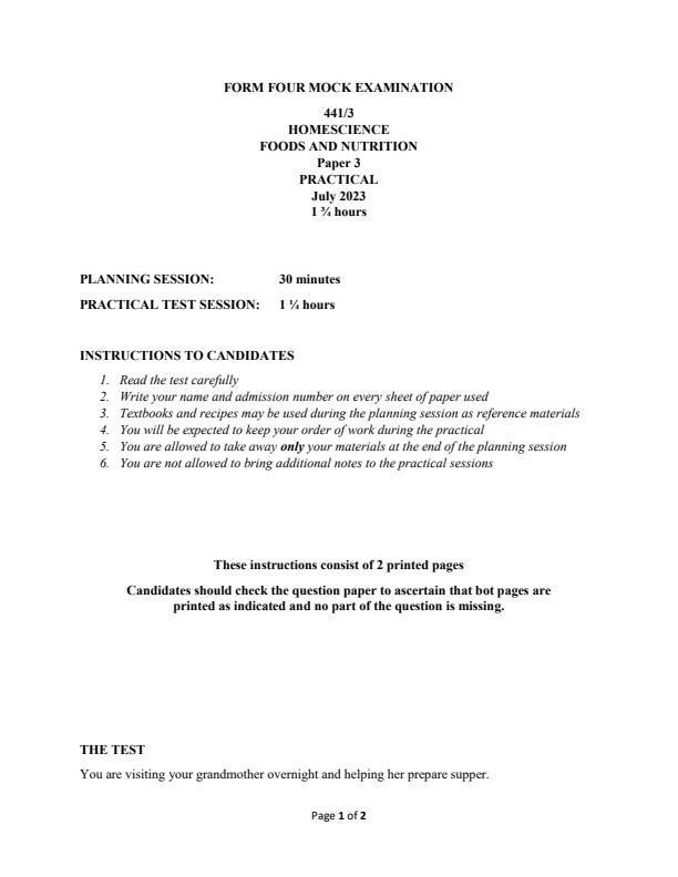 Preview page Form-4-Home-Science-Paper-3-End-of-Term-2-Examination-2023_1752_0.jpg