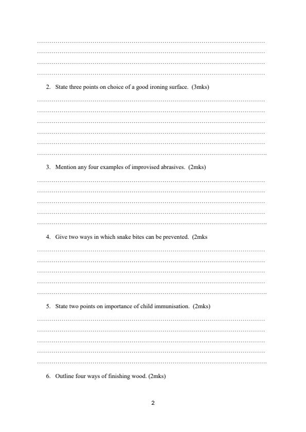 Preview page Form-4-HomeScience-Paper-1-Term-3-Opener-Exam-2026_6650_1.jpg