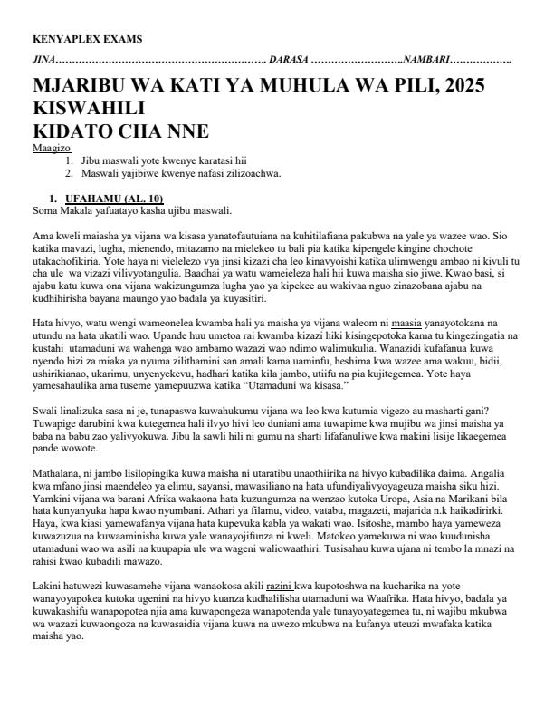 Preview page Form-4-Kiswahili-Mid-Term-2-Exam-2025_4111_0.jpg