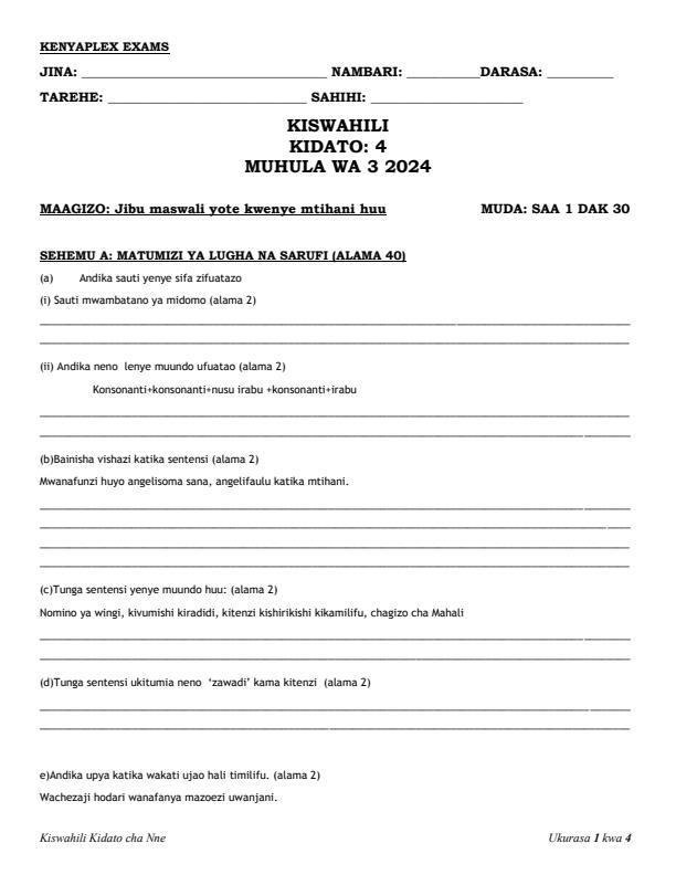 Preview page Form-4-Kiswahili-Mid-Term-3-Examination-2024_3249_0.jpg