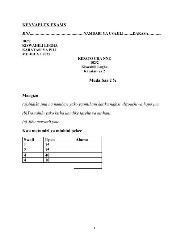 Preview page Form-4-Kiswahili-Paper-2-End-of-Term-1-Examination-2025_3902_0.jpg